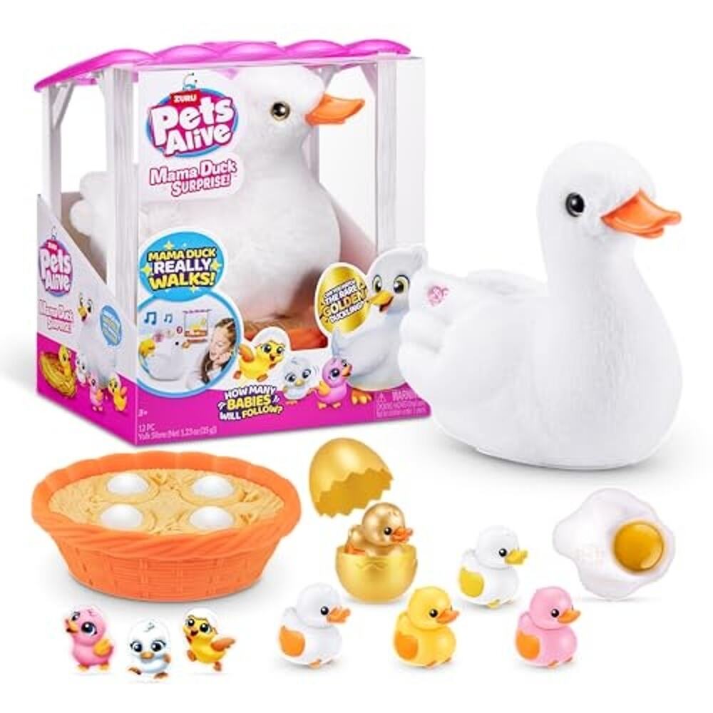 Zuru Pets Alive Mommy Duck & Baby Surprise Nurturing Play Surprise NWT